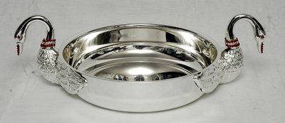 

Advent Crafts Silver Plated Bowl(Silver, Pack of 1)