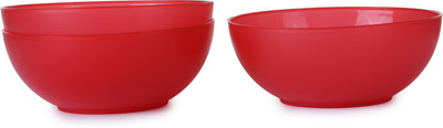 

Truth Plastic Bowl Set(Red, Pack of 3)