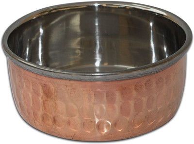 

Dakshcraft Indian Bowls Small Handmade Tableware Copper, Stainless Steel Bowl(Gold, Pack of 1)