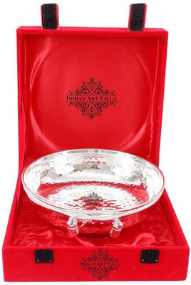 

IndianArtVilla Beautifful Gift Pack of Designer,Diwali Purpose Silver Plated Bowl(Silver, Pack of 1)