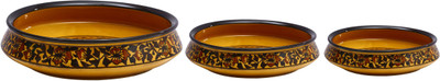 Caffeine Brown Sehra Stoneware Bowl Set(Multicolor, Pack of 3) available at flipkart for Rs.1499