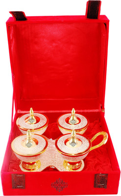 

IndianArtVilla Silver Plated Bowl Set(Silver, Gold, Pack of 1)