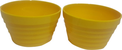 

Homeeware Melamine Bowl Set(Yellow, Pack of 2)