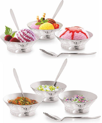 

Gurukrupa Mattrix Finish Stainless Steel Multi Utlity set - 12pcs Stainless Steel Bowl Set(Steel)