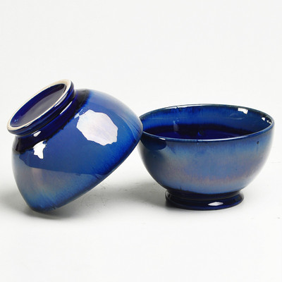 

Cultural Concepts Studio Footed Stoneware Bowl Set(Blue, Pack of 2)