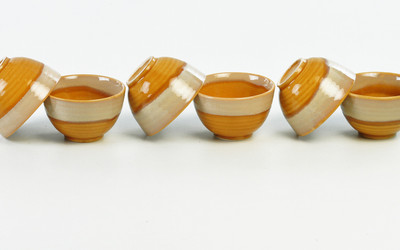 

cultural concepts Stoneware, Ceramic Bowl Set(Gold, White)