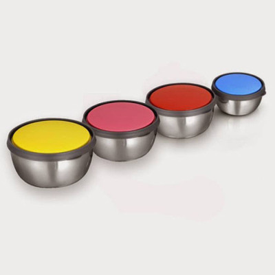 

Jazam Stainless Steel Bowl 1505 Set of 4 Stainless Steel Bowl Set(Multicolor, Pack of 4)