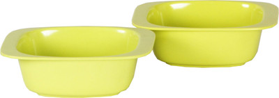 

Iveo Solid Manchurian Melamine Bowl Set(Green, Pack of 2)