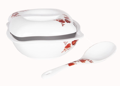

Iveo MPL QUADRA DONGA WITH LID Melamine Bowl Set(Multicolor, Pack of 3)