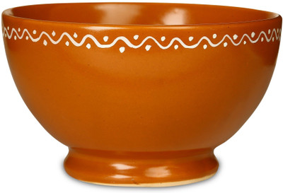 

caffeine Nut Serving in Brown Terracotta (Set of 1) Handmade Stoneware Disposable Bowl(Brown)