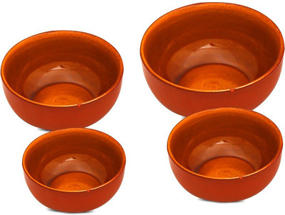 

Caffeine Ceramic Mud Brown Multipurpose Stoneware Bowl Set(Brown, Pack of 4)