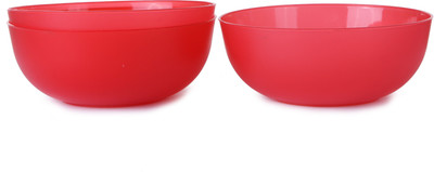 

Truth Plastic Bowl Set(Red, Pack of 3)
