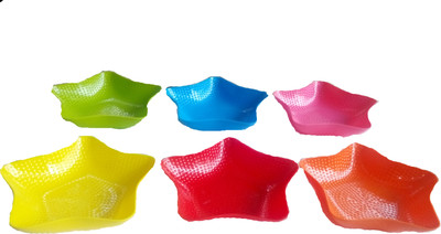 

Purpledip Plastic Bowl Set(Multicolor, Pack of 6)