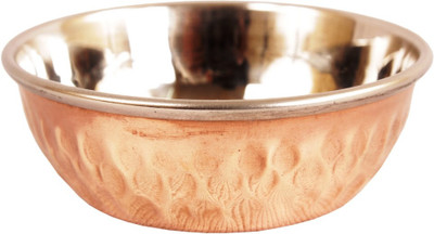 

Indian Art Villa Hammered Steel Copper Chutni Bowl Stainless Steel, Copper Bowl(Brown, Pack of 1)