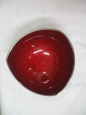 

Cosmosgalaxy Steel Bowl Triangle - Red Steel, Aluminium Bowl(Red, Pack of 1)
