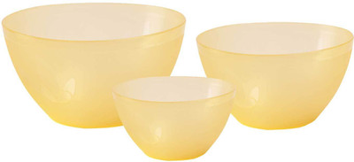 

Incrizma Polypropylene Bowl Set(Yellow, Pack of 3)