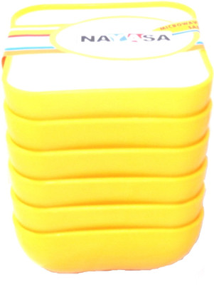 Nayasa Plastic Bowl Set(Yellow, Pack of 6)