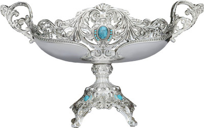 

The Divine Luxury Silver Plated Bowl(Silver, Pack of 1)