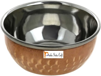 Prisha India Craft Copper Vegetable Bowl(Pack of 1, Brown)