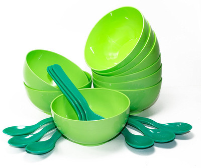 

Oliveware Plastic Bowl Set(Green)