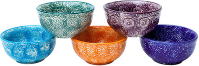 

Elite Handicrafts Multipurpose Ceramic Bowl Set(Multicolor, Pack of 5)