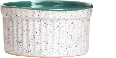 

Caffeine Dessert Serving Bowl Ceramic/Stoneware in Matte White & Glossy Seagreen Ramekins (Set of 1) Handmade By Caffeine Stoneware Bowl(White, Pack of 1)