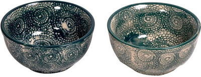 

Elite Handicrafts Vegetable Bowl Ceramic Bowl Set(Green, Pack of 2)