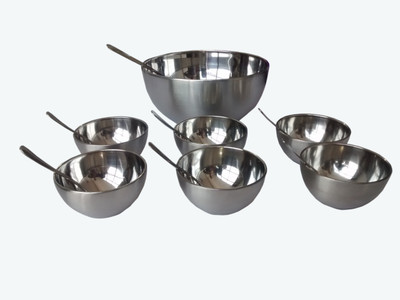 

Fiable Stainless Steel Bowl Set(Steel, Pack of 14)