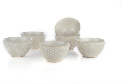 

Buono Casa Porcelain Bowl Set(White, Pack of 6)