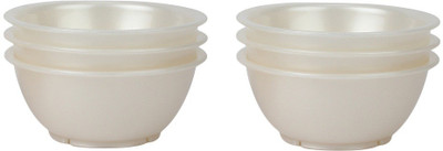 

Day 2 Day Day2Day Forever Pearl White Microwave Safe Bowls Pack of 6 Plastic Bowl Set(Beige, Pack of 6)