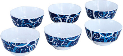 

Iveo Melamine Bowl Set(Blue, Pack of 6)