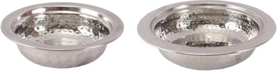 

IndianArtVilla Hammered Entrée Stainless Steel Bowl Set(Steel, Pack of 2)