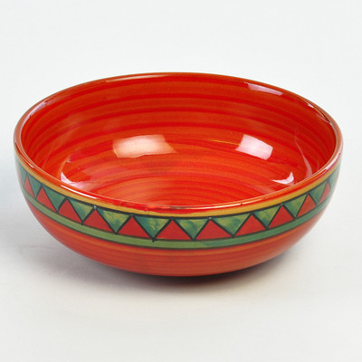 

Cultural Concepts Trian - Small Stoneware Bowl(Red, Green, Pack of 1)