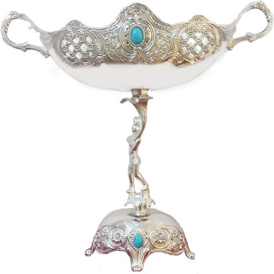 

The Divine Luxury Silver Plated Bowl(Silver, Pack of 1)