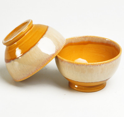 

cultural concepts Stoneware, Ceramic Bowl Set(White, Yellow)