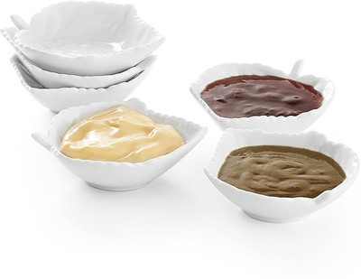

Sivica Maple DWP3023 Porcelain Bowl Set(White, Pack of 6)