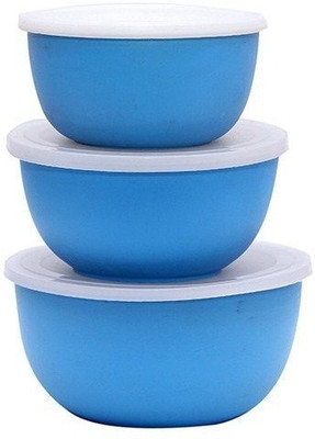 

Lavi Euro Microwave Polypropylene, Stainless Steel Bowl Set(Blue, Pack of 3)