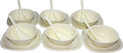 

Paramsai Plastic Bowl Set(White, Pack of 18)