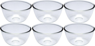 Lucky Thailand Glass Vegetable Bowl(White, Pack of 6) Lucky Thailand Glass Vegetable Bowl(White, Pack of 6)