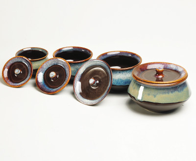 

Cultural Concepts Studio Handi Ceramic, Stoneware Bowl Set(Brown, Blue, Pack of 8)