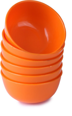 

Truth Plastic Bowl Set(Orange, Pack of 6)