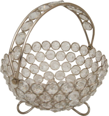 

Golmaalshop Iron, Crystal Bowl(Silver, Pack of 1)