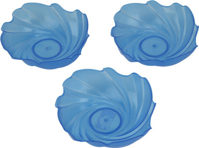 Global Gifts Plastic Bowl Set(Blue, Pack of 3)