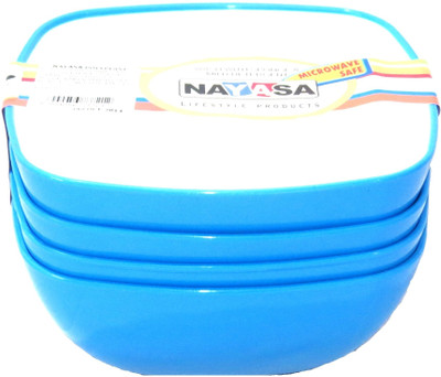 

Nayasa Plastic Bowl Set(Blue, Pack of 4)