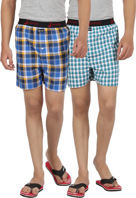 

Joven ML-37 Checkered Men's Boxer(Pack of 2, Multi