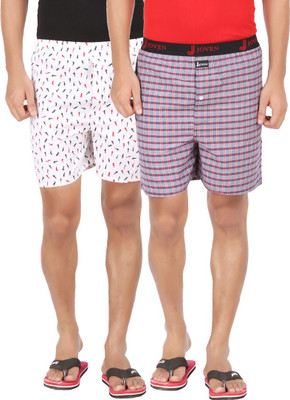 Joven ML-34 Checkered Men's Boxer(Pack of 2, Multi