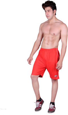 

Gag Wear Solid Men's Red Sports Shorts