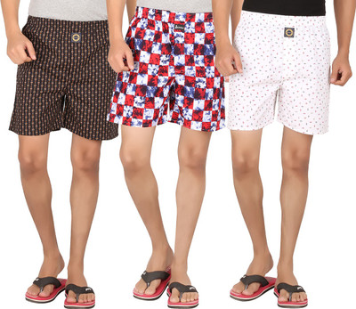 

Joven Printed Men's Boxer(Pack of 3, Black;multicolor;white