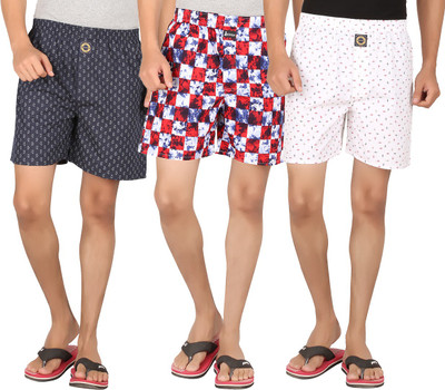 

Joven Printed Men's Boxer(Pack of 3, Blue;multicolor;white