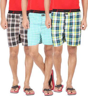 

Joven ML-12 Checkered Men's Boxer(Pack of 3, Multi